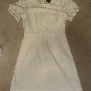 J. Crew White Eyelet Mini Dress